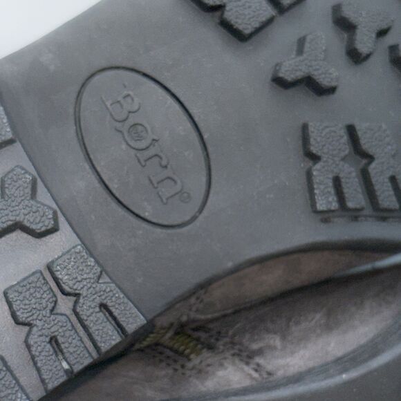 Born Gray Distressed Suede Monk Strap Ankle Boots Men’s US 11 Buckle Shoes Lug - Picture 10 of 10